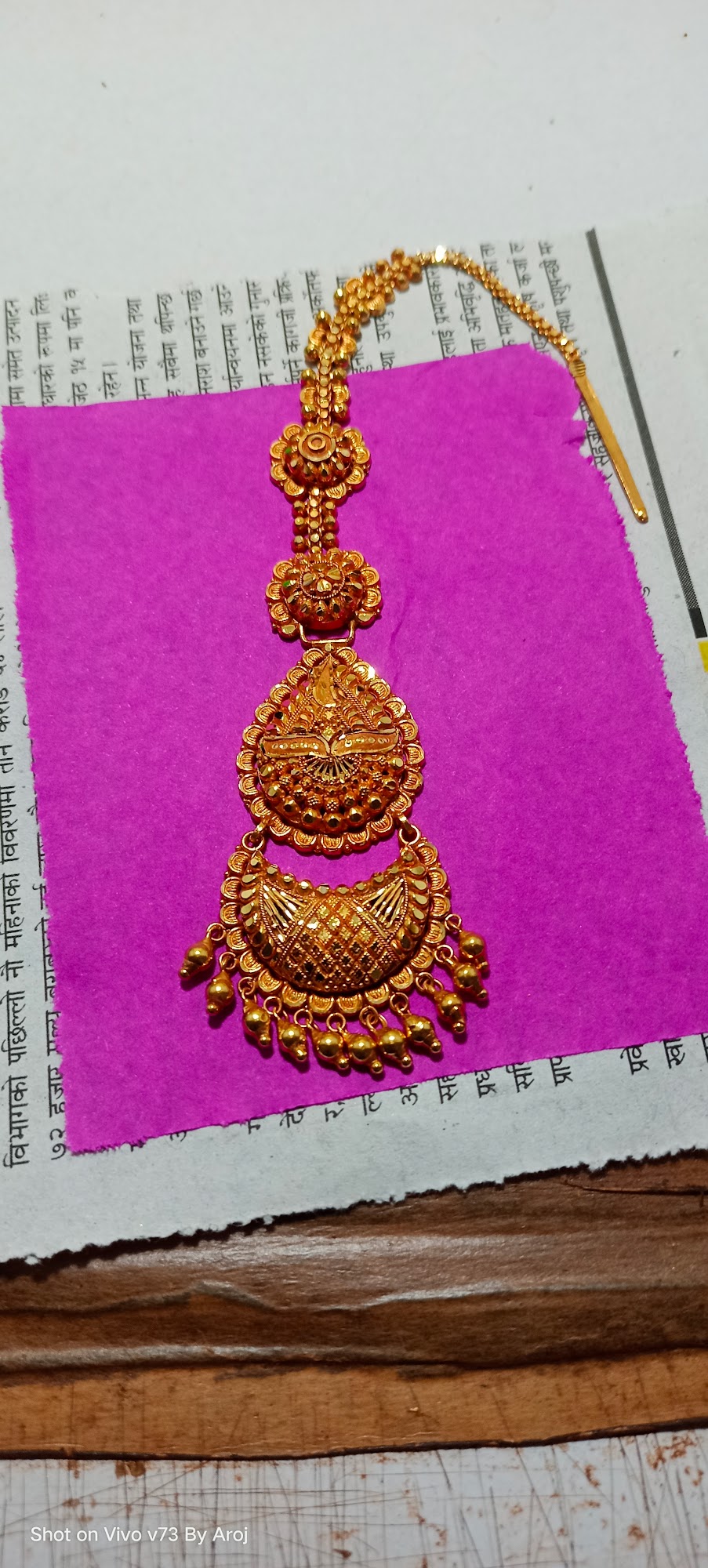 Traditional Gold Bridal Choker and Haar
